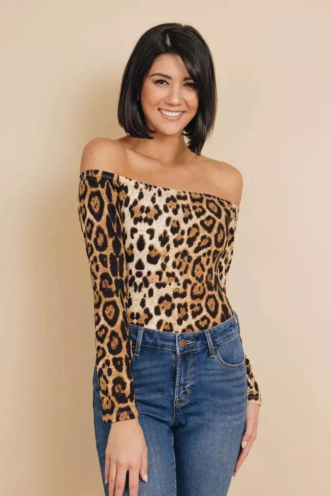 Risk It All Leopard Bodysuit Stay Warm in Style