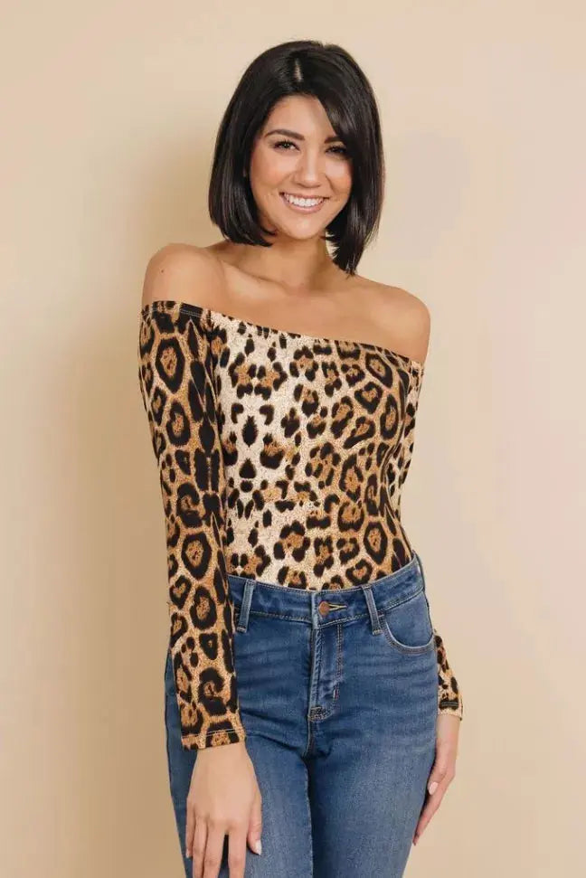 Risk It All Leopard Bodysuit Stay Warm in Style