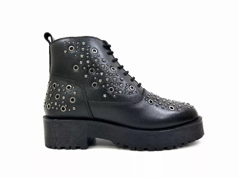 Robyn Black Studded Bootie Oobash
