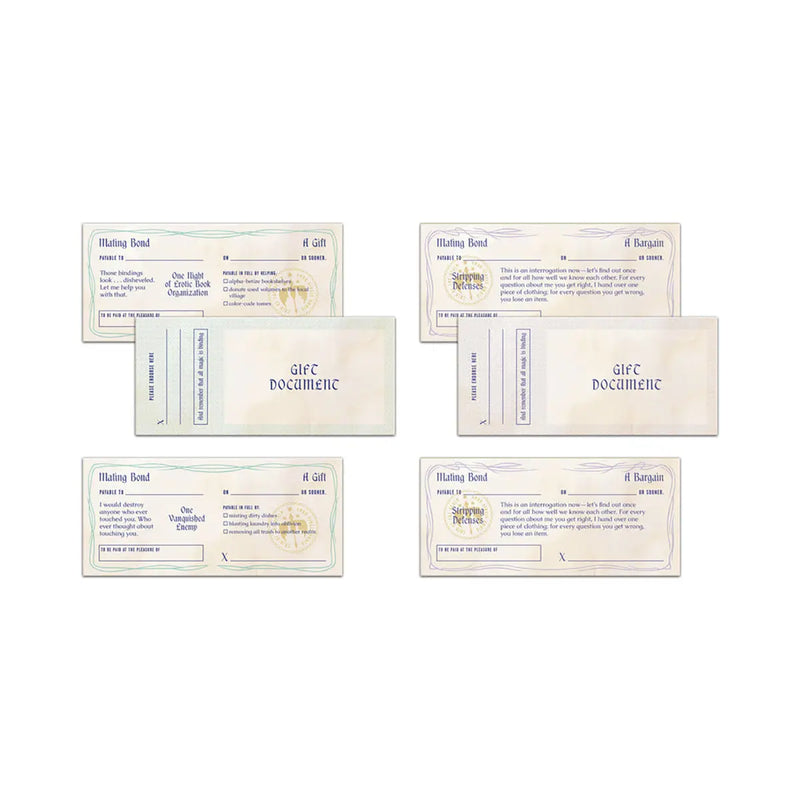 Romantasy Sex Checks:60 Certificates Penguin