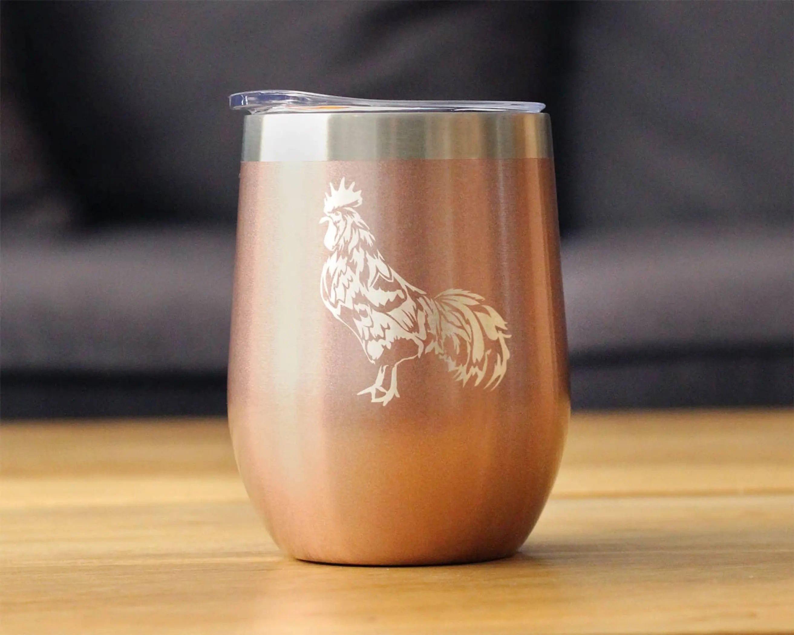 Rooster Insulated Wine Tumbler - Farmhouse Gifts and Decor Bevvee