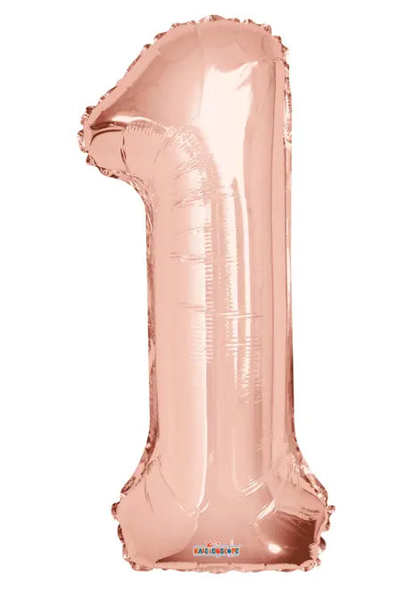 Rose Gold #1 Mylar Balloon Harnel