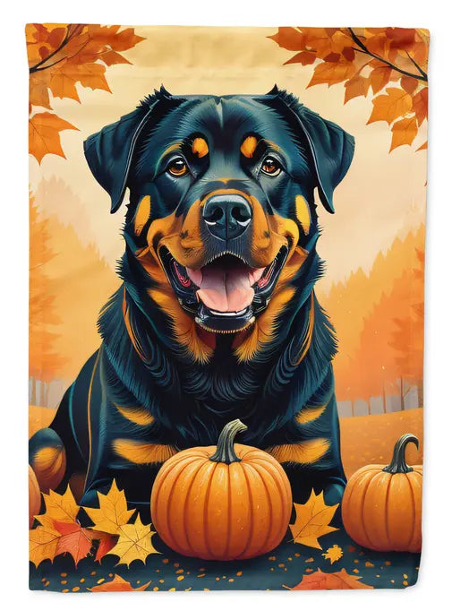 Rottweiler Fall Garden Flag Caroline's Treasures
