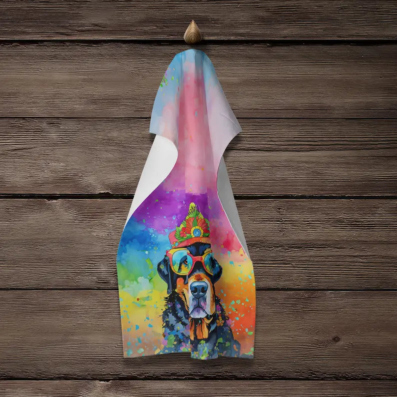 Rottweiler Hippie Dawg Pair of Pot Holders Caroline's Treasures