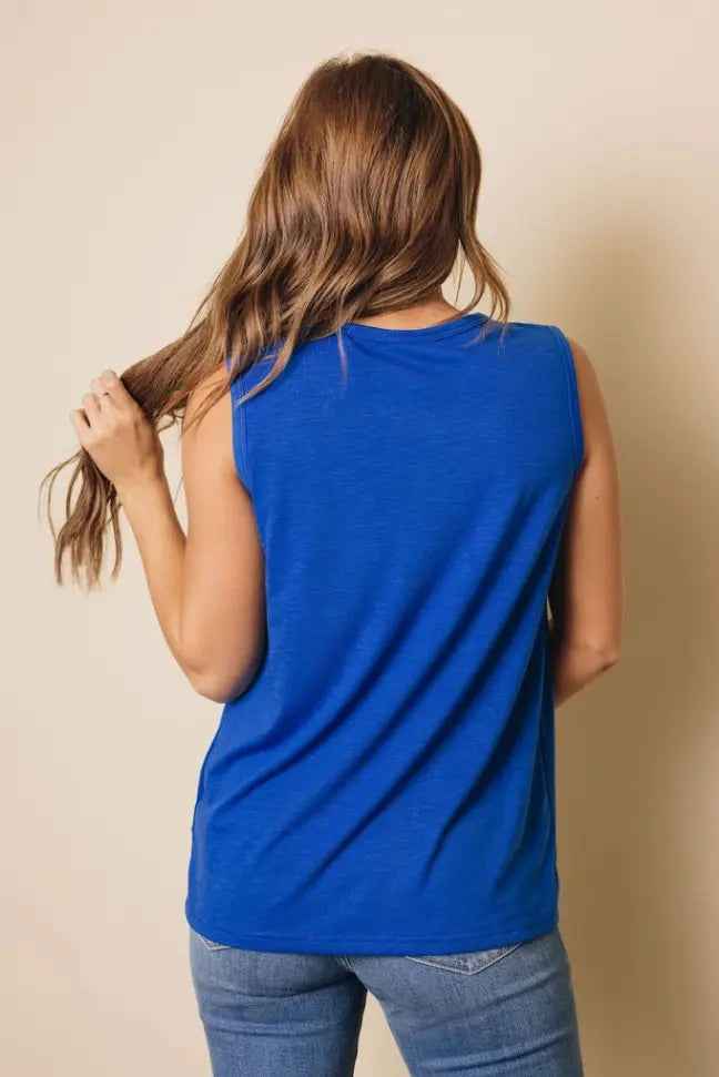 Rowan Button Tank Top Stay Warm in Style