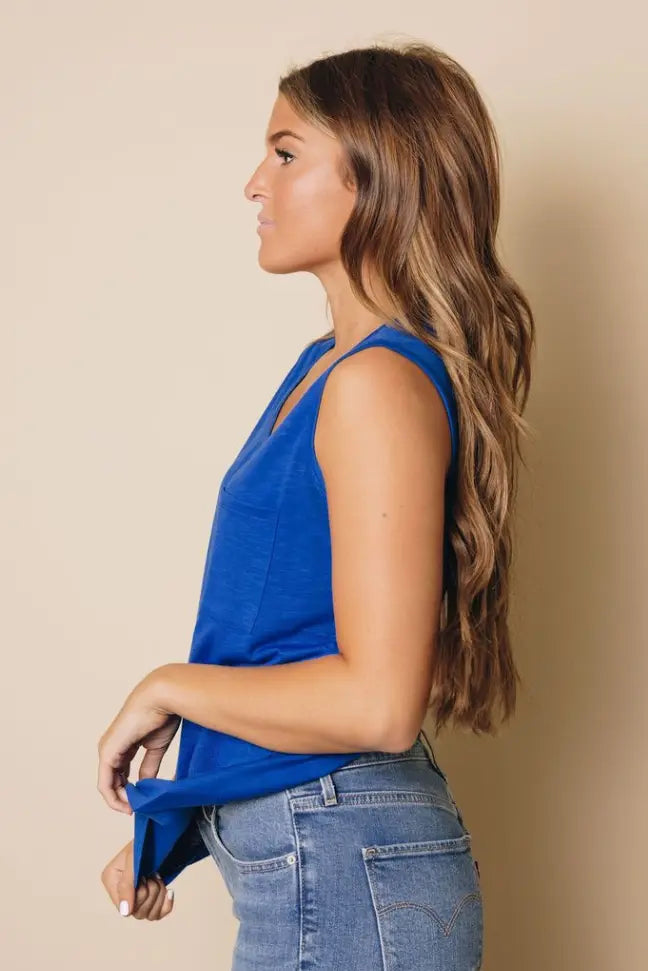 Rowan Button Tank Top Stay Warm in Style