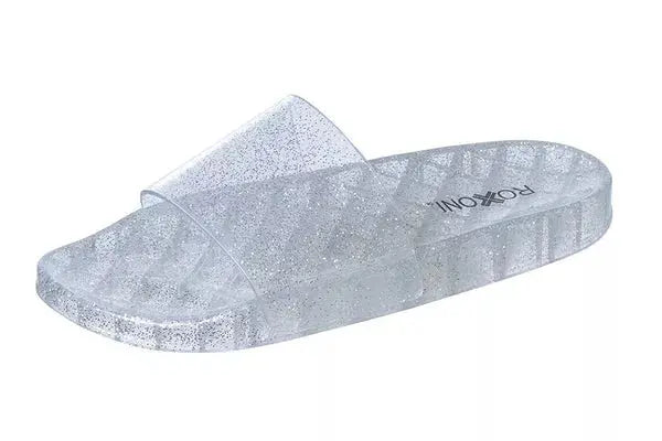 Roxoni Women's Summer Flip Flop Open Toe Jelly Glitter Slide Sandal Slippers Roxoni