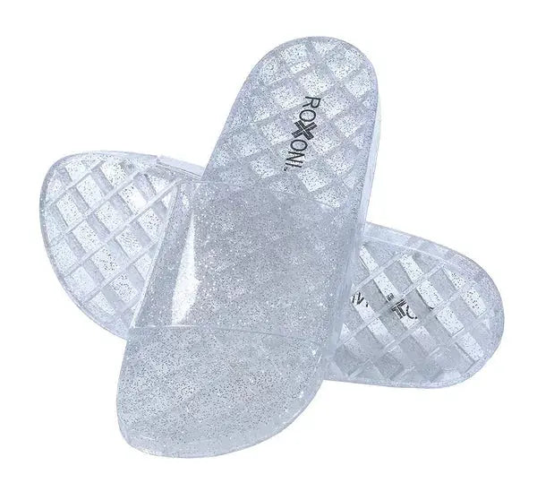 Roxoni Women's Summer Flip Flop Open Toe Jelly Glitter Slide Sandal Slippers Roxoni