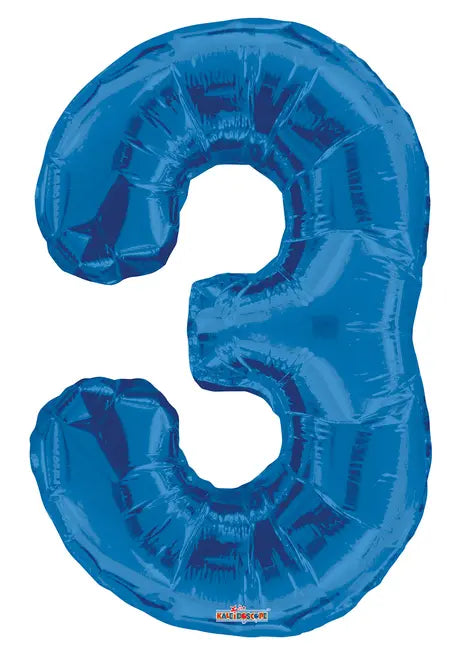 Royal Blue #3 Mylar Balloon Harnel