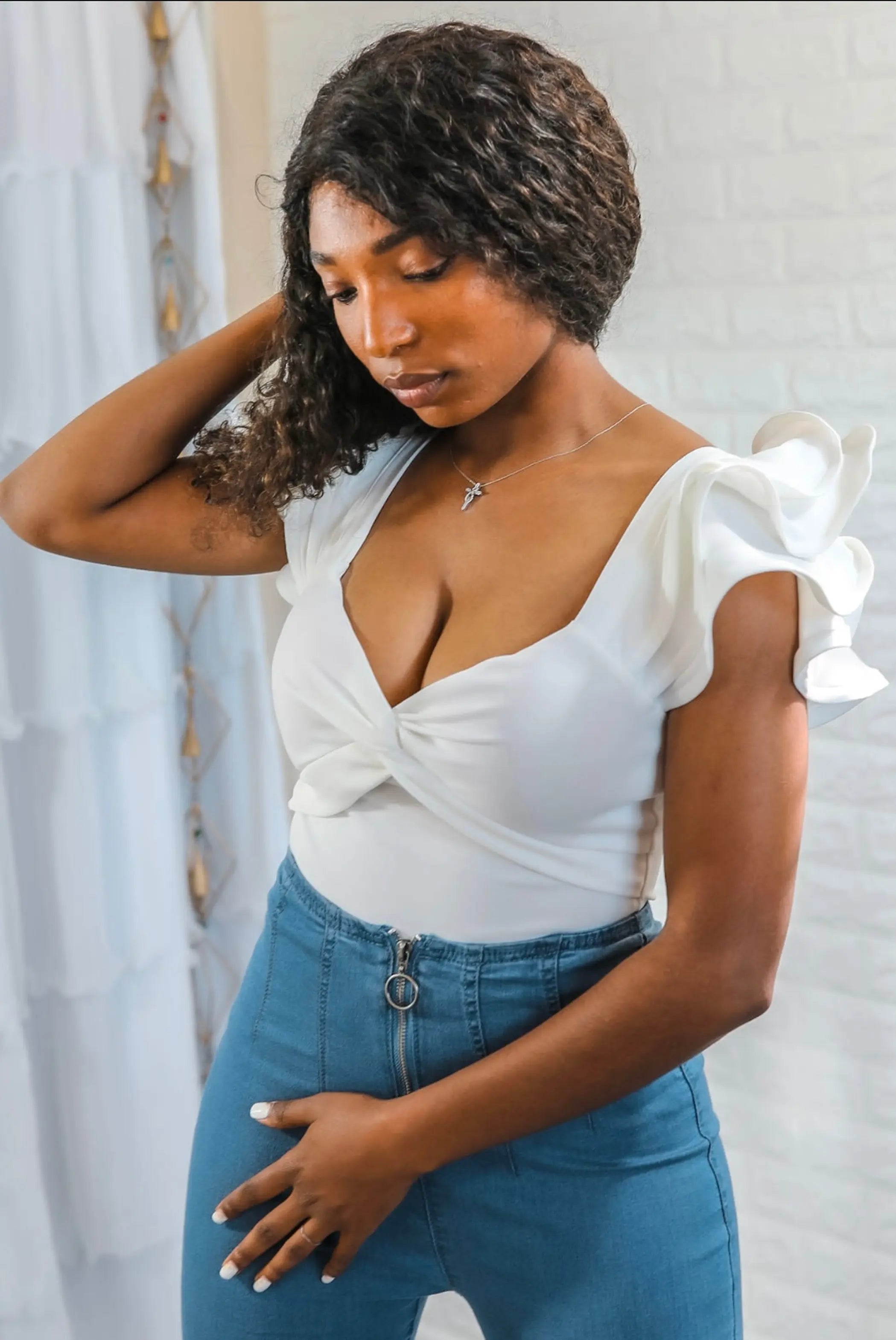Ruffle it up Ruffle sleeves Bodysuit SurelyMine
