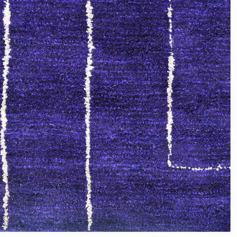 Rugsotic Carpets Hand Knotted Loom Silk Mix Area Rug Geometric Get My Rugs LLC