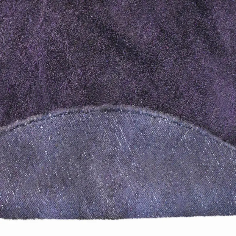 Rugsotic Carpets Hand Knotted Loom Silk Mix Round Area Rug Solid Get My Rugs LLC
