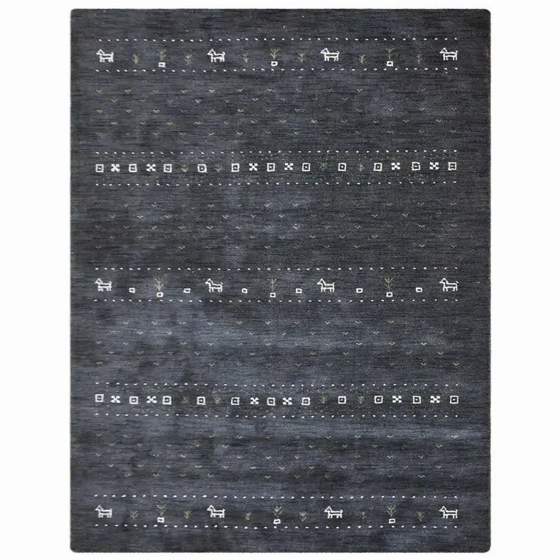 Rugsotic Carpets Hand Knotted Loom Wool Area Rug Contemporary Get My Rugs LLC