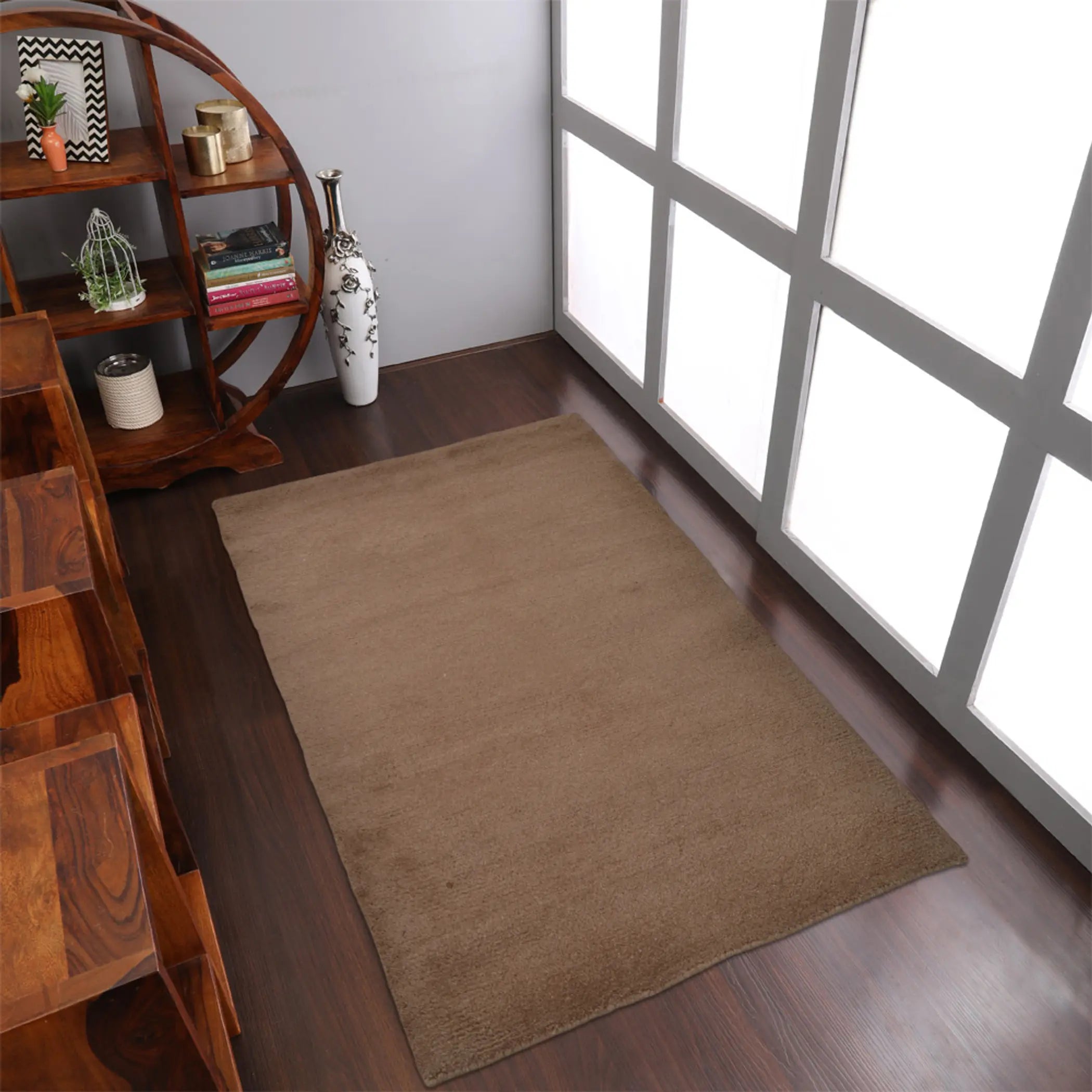 Rugsotic Carpets Hand Knotted Loom Wool Area Rug Solid Get My Rugs LLC