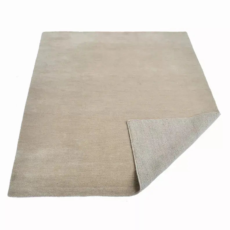 Rugsotic Carpets Hand Knotted Loom Wool Area Rug Solid Get My Rugs LLC