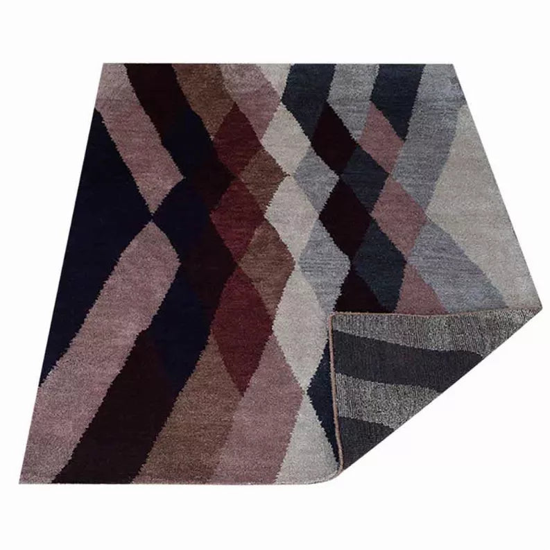 Rugsotic Carpets Hand Knotted Silk 5'x8' Area Rug Contemporary Multicolor Get My Rugs LLC