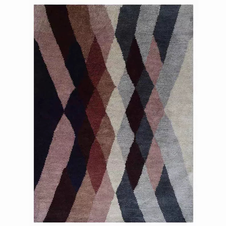 Rugsotic Carpets Hand Knotted Silk 5'x8' Area Rug Contemporary Multicolor Get My Rugs LLC