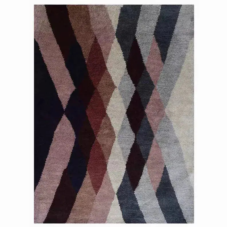 Rugsotic Carpets Hand Knotted Silk 5'x8' Area Rug Contemporary Multicolor Get My Rugs LLC