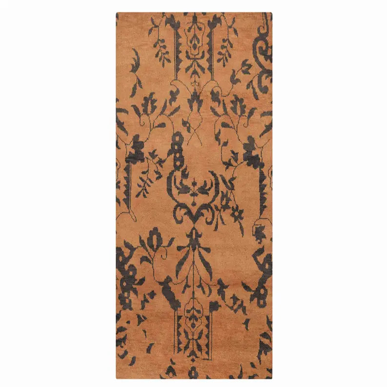 Rugsotic Carpets Hand Knotted Wool 2'6''x10' Runner Area Rug Floral Get My Rugs LLC