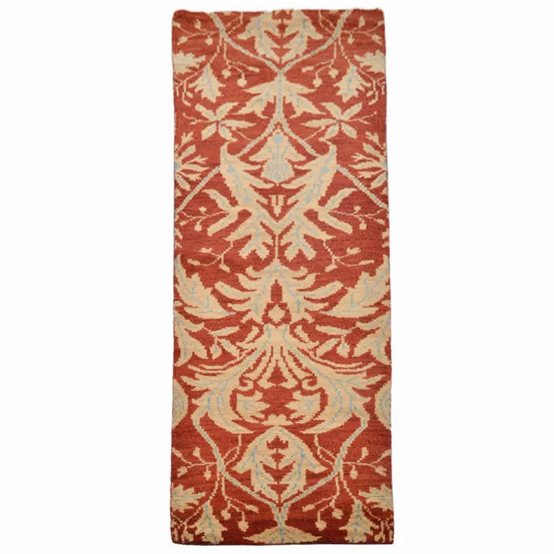 Rugsotic Carpets Hand Knotted Wool 2'6''x10' Runner Area Rug Floral Get My Rugs LLC