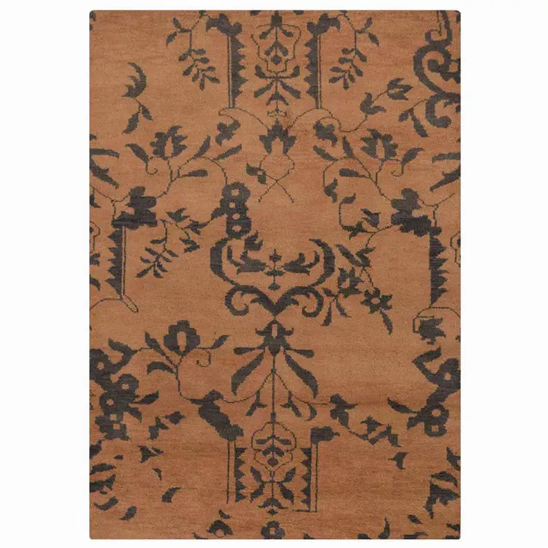 Rugsotic Carpets Hand Knotted Wool Area Rug Floral Get My Rugs LLC