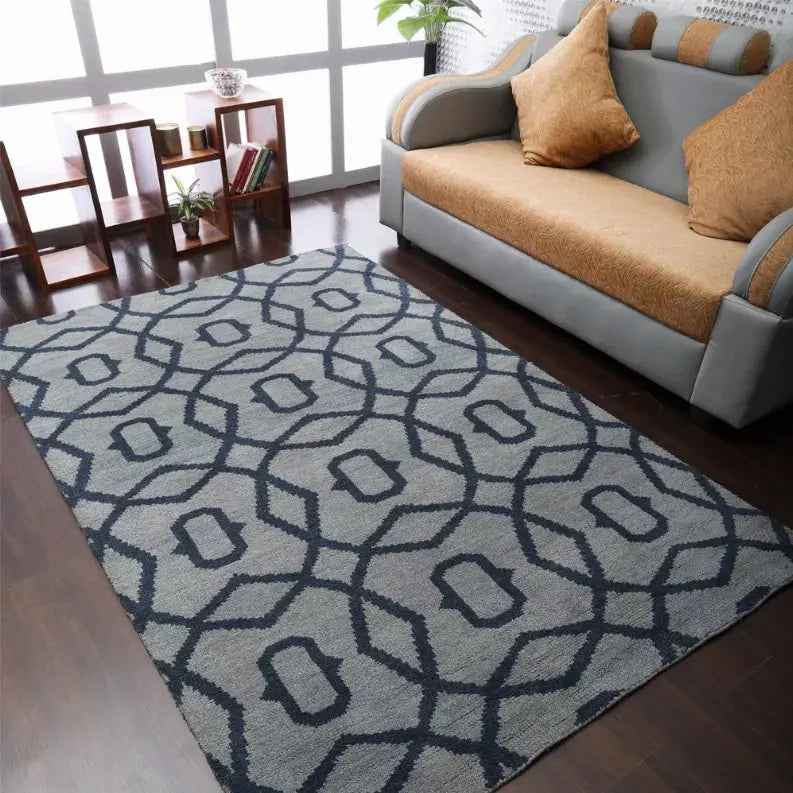Rugsotic Carpets Hand Knotted Wool Area Rug Geometric Get My Rugs LLC