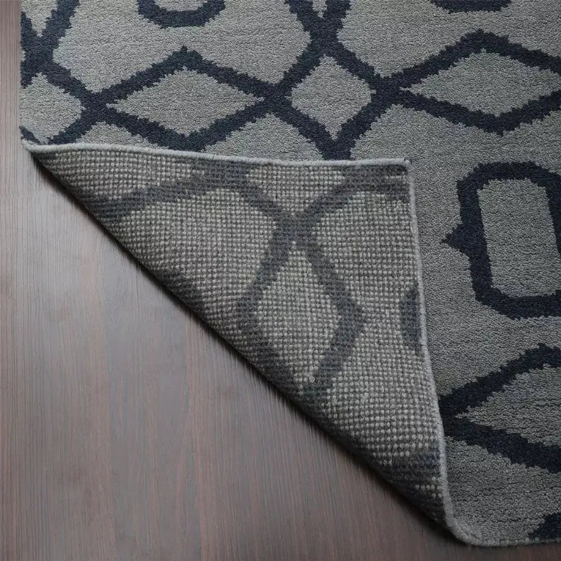 Rugsotic Carpets Hand Knotted Wool Area Rug Geometric Get My Rugs LLC