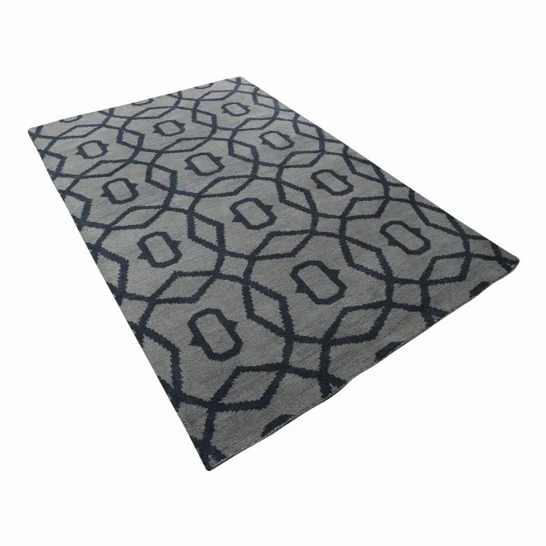 Rugsotic Carpets Hand Knotted Wool Area Rug Geometric Get My Rugs LLC
