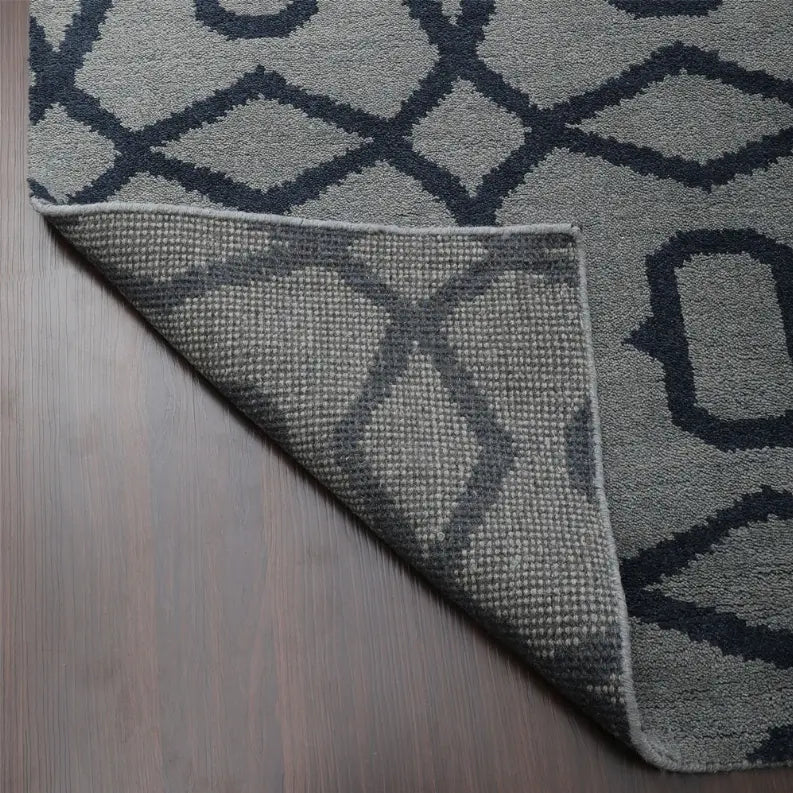 Rugsotic Carpets Hand Knotted Wool Area Rug Geometric Get My Rugs LLC