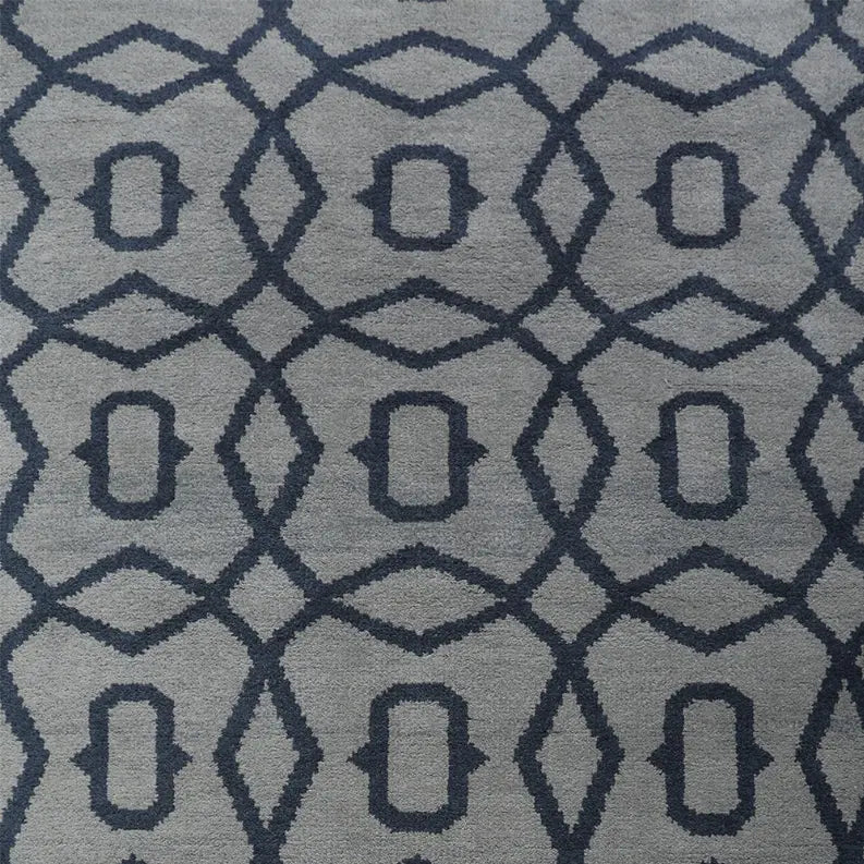 Rugsotic Carpets Hand Knotted Wool Area Rug Geometric Get My Rugs LLC