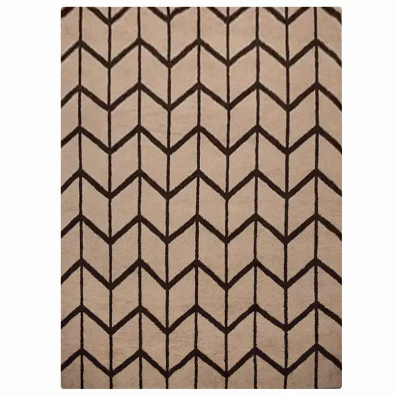 Rugsotic Carpets Hand Knotted Wool Area Rug Geometric Get My Rugs LLC
