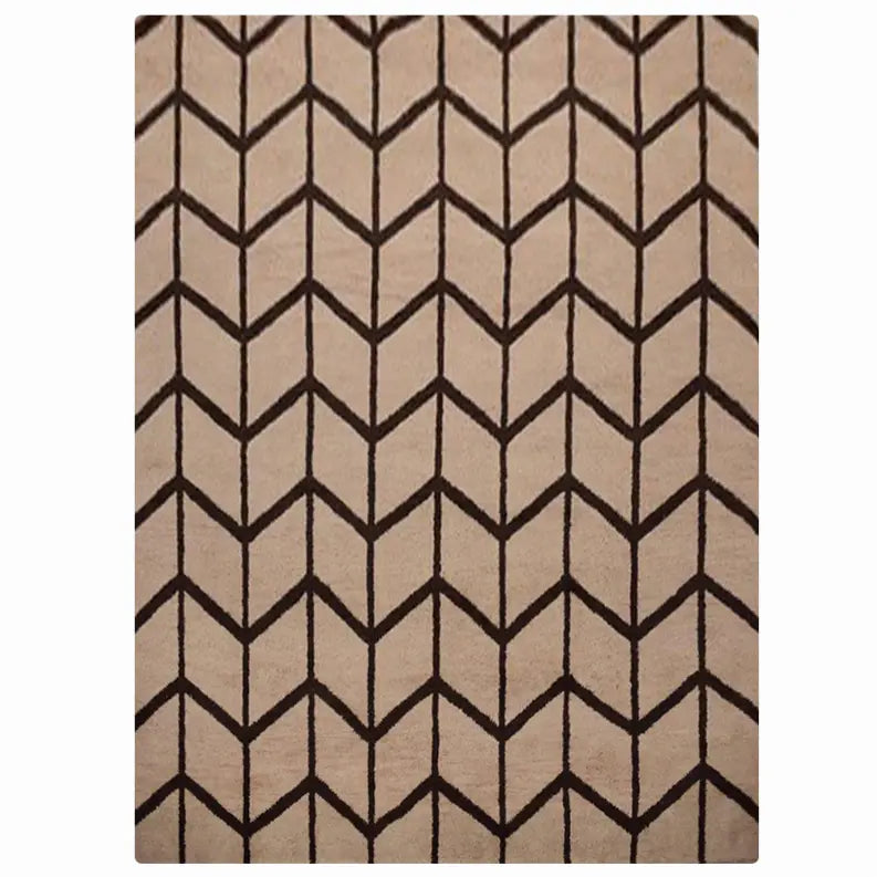 Rugsotic Carpets Hand Knotted Wool Area Rug Geometric Get My Rugs LLC