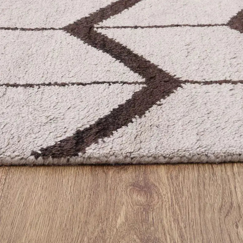 Rugsotic Carpets Hand Knotted Wool Area Rug Geometric Get My Rugs LLC