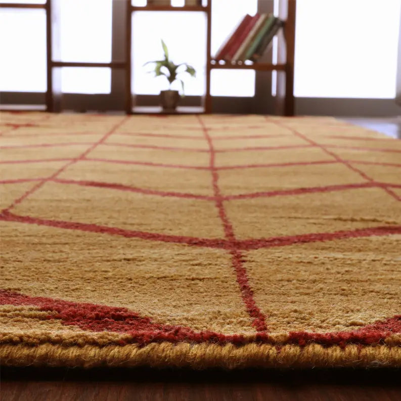 Rugsotic Carpets Hand Knotted Wool Area Rug Geometric Get My Rugs LLC