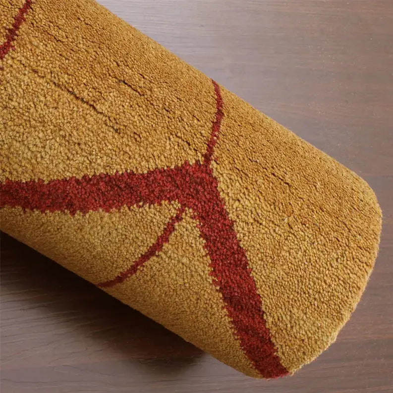 Rugsotic Carpets Hand Knotted Wool Area Rug Geometric Get My Rugs LLC