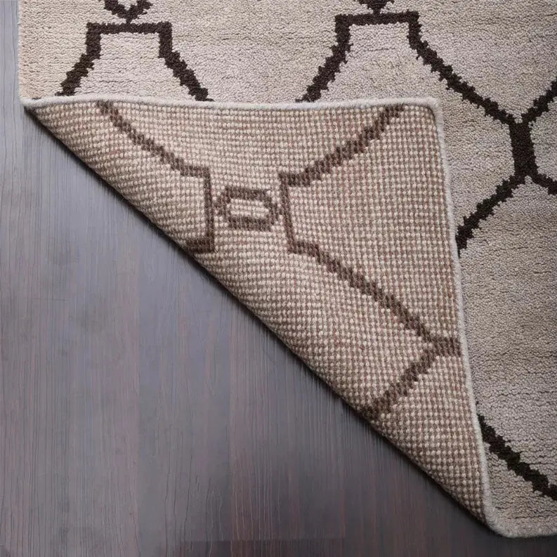Rugsotic Carpets Hand Knotted Wool Area Rug Geometric Get My Rugs LLC