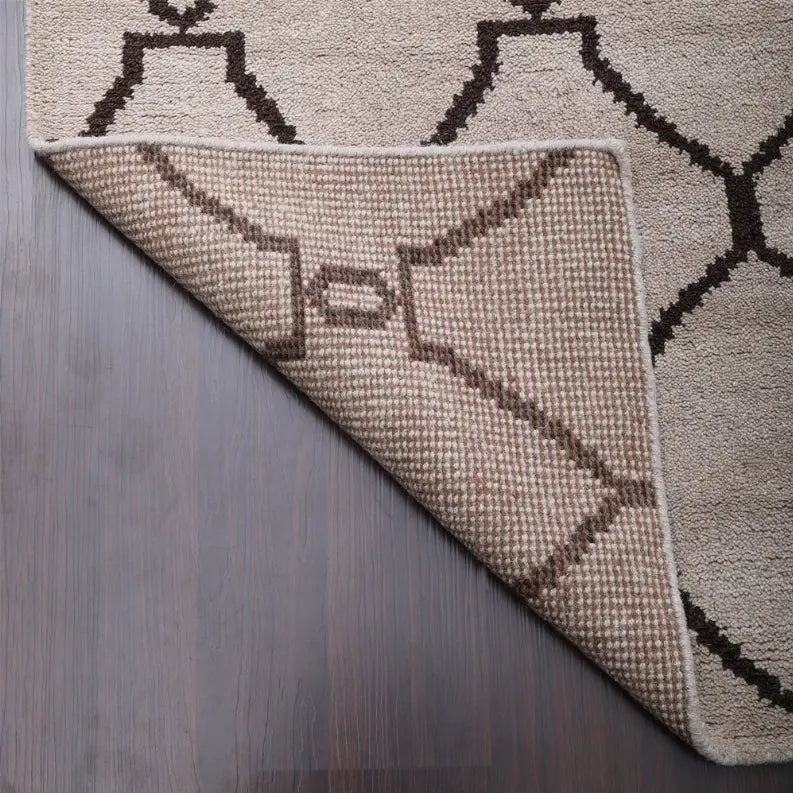 Rugsotic Carpets Hand Knotted Wool Area Rug Geometric Get My Rugs LLC