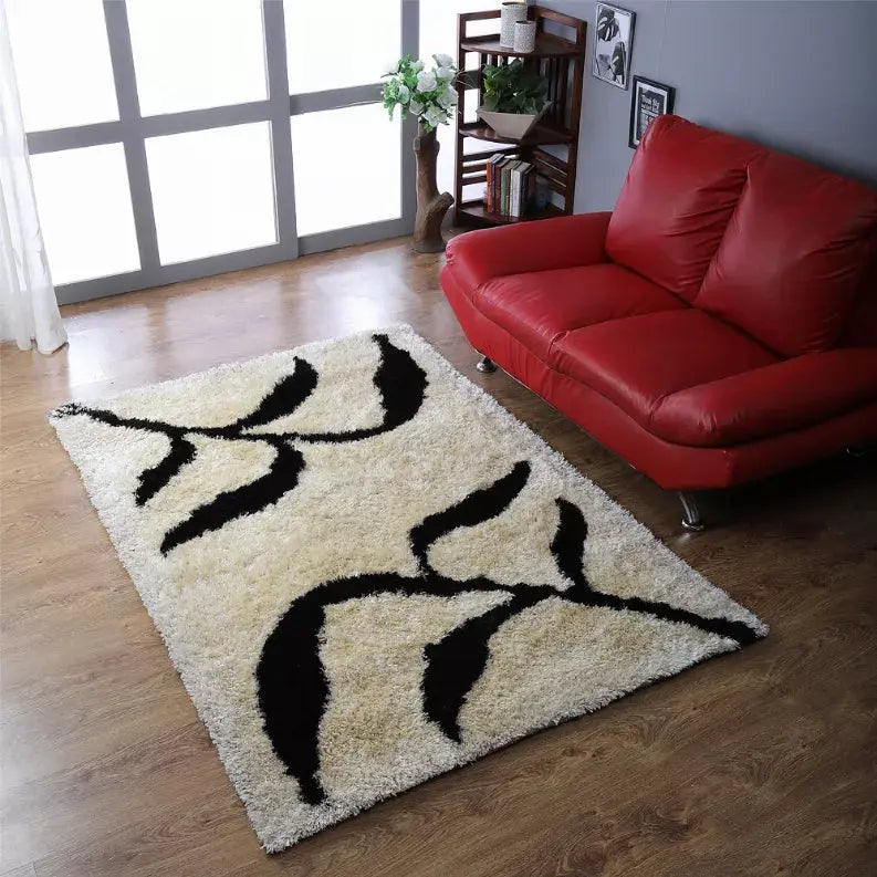 Rugsotic Carpets Hand Tufted Shag Polyester Area Rug Floral Get My Rugs LLC