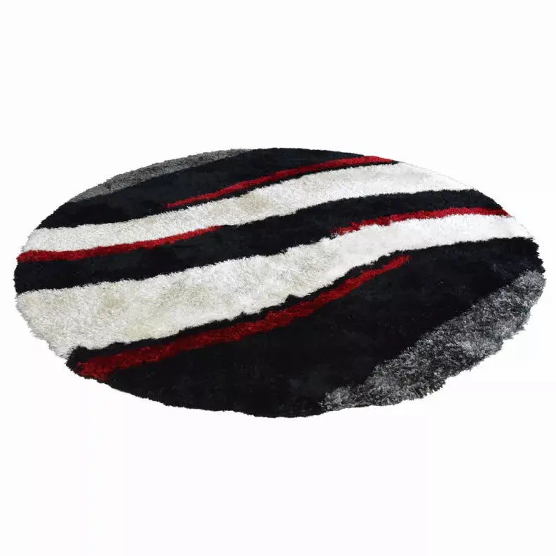 Rugsotic Carpets Hand Tufted Shag Polyester Round Area Rug Contemporary Get My Rugs LLC