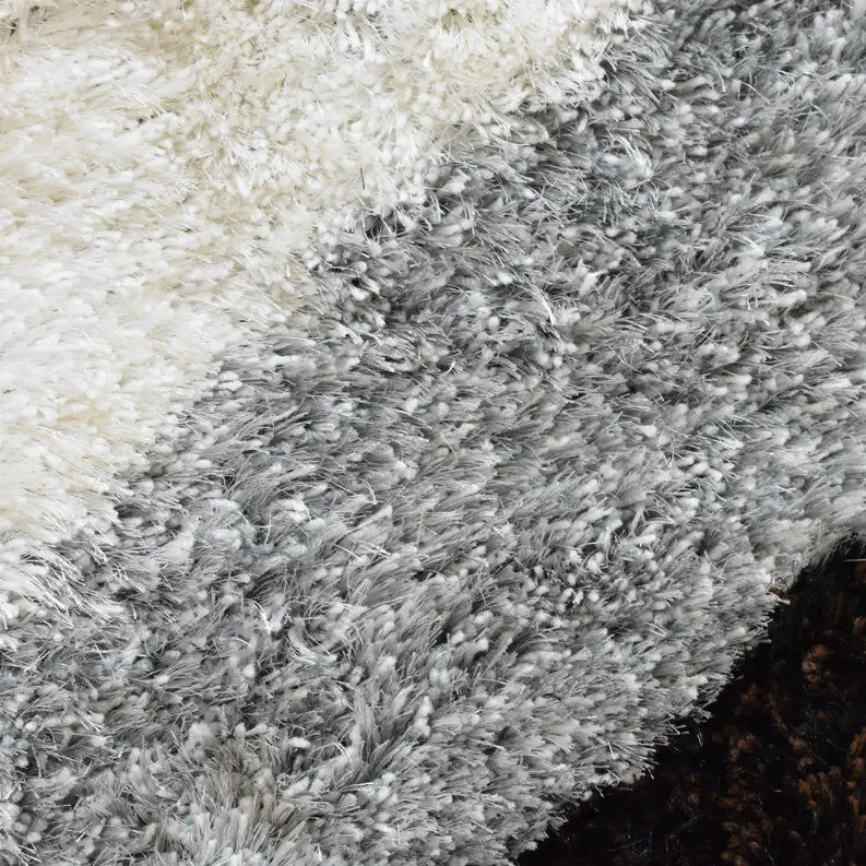 Rugsotic Carpets Hand Tufted Shag Polyester Round Area Rug Contemporary Get My Rugs LLC