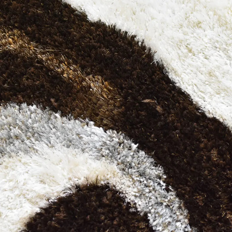 Rugsotic Carpets Hand Tufted Shag Polyester Round Area Rug Contemporary Get My Rugs LLC