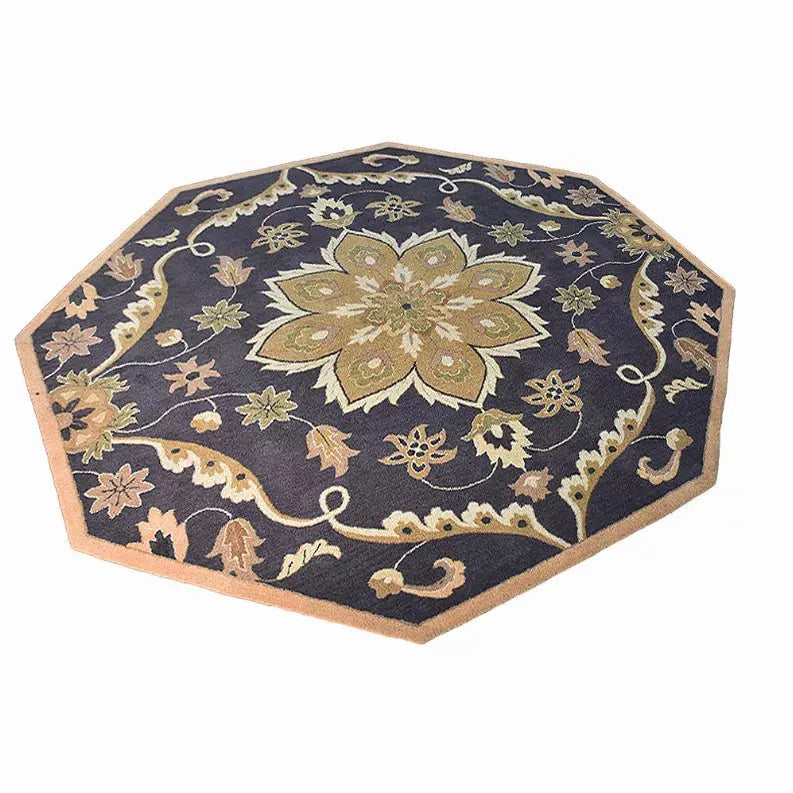 Rugsotic Carpets Hand Tufted Wool Octagon Area Rug Oriental Get My Rugs LLC