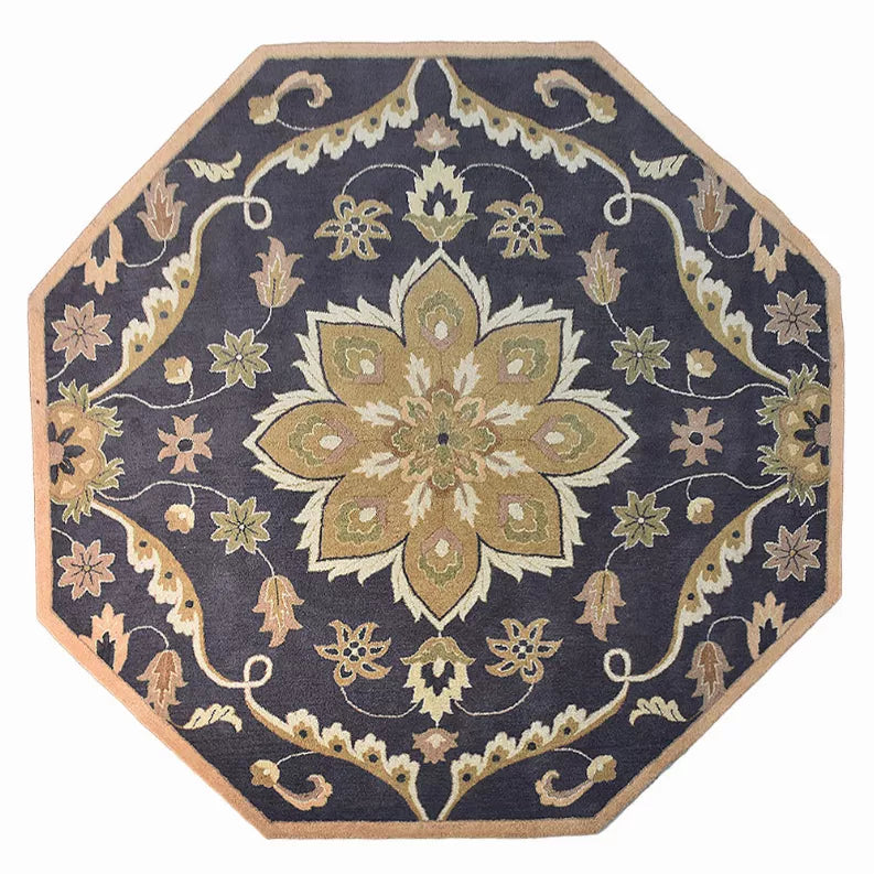 Rugsotic Carpets Hand Tufted Wool Octagon Area Rug Oriental Get My Rugs LLC