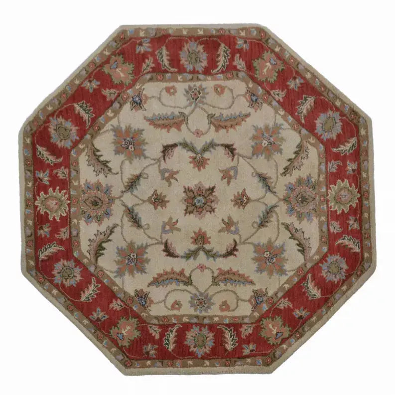 Rugsotic Carpets Hand Tufted Wool Octagon Area Rug Oriental Get My Rugs LLC