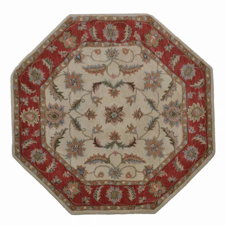 Rugsotic Carpets Hand Tufted Wool Octagon Area Rug Oriental Get My Rugs LLC