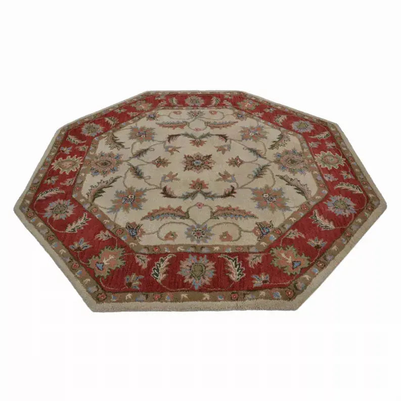 Rugsotic Carpets Hand Tufted Wool Octagon Area Rug Oriental Get My Rugs LLC