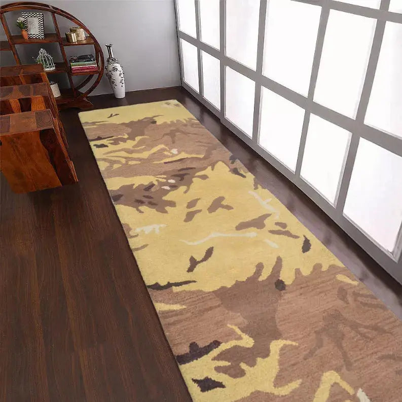 Rugsotic Carpets Hand Tufted Wool Runner Area Rug Abstract Get My Rugs LLC