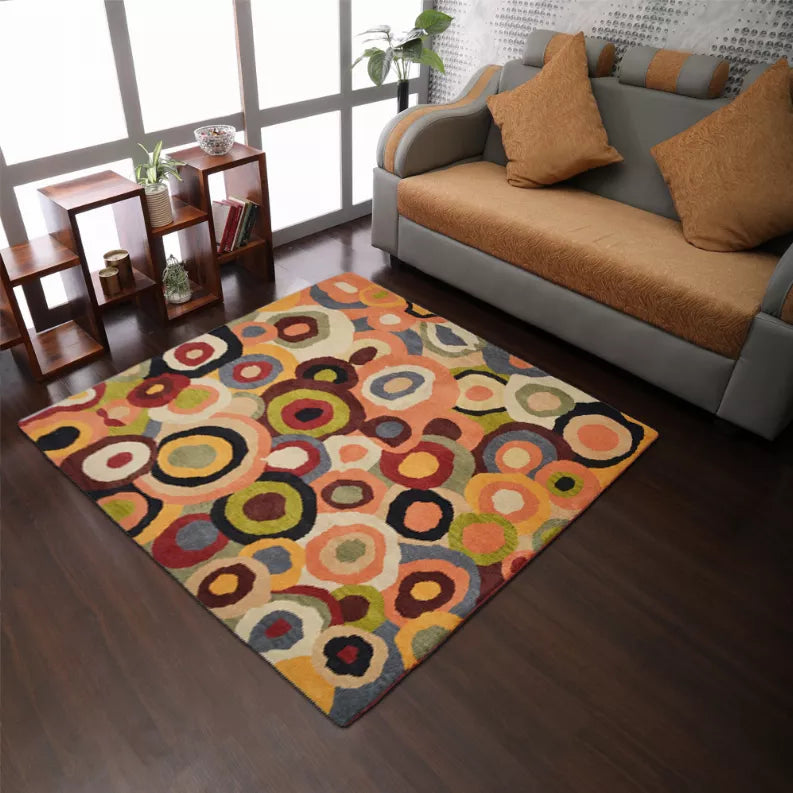 Rugsotic Carpets Hand Tufted Wool Square Area Rug Contemporary Get My Rugs LLC