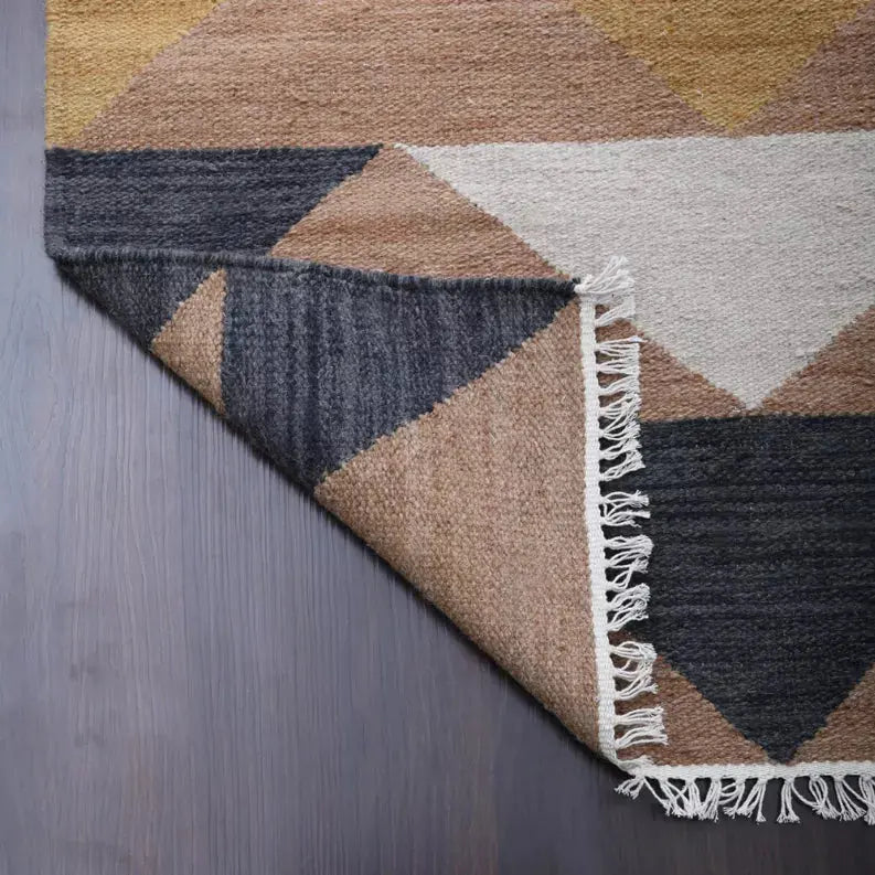 Rugsotic Carpets Hand Woven Flat Weave Kilim Wool Area Rug Contemporary Get My Rugs LLC