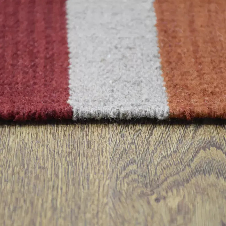 Rugsotic Carpets Hand Woven Flat Weave Kilim Wool Area Rug Contemporary Get My Rugs LLC